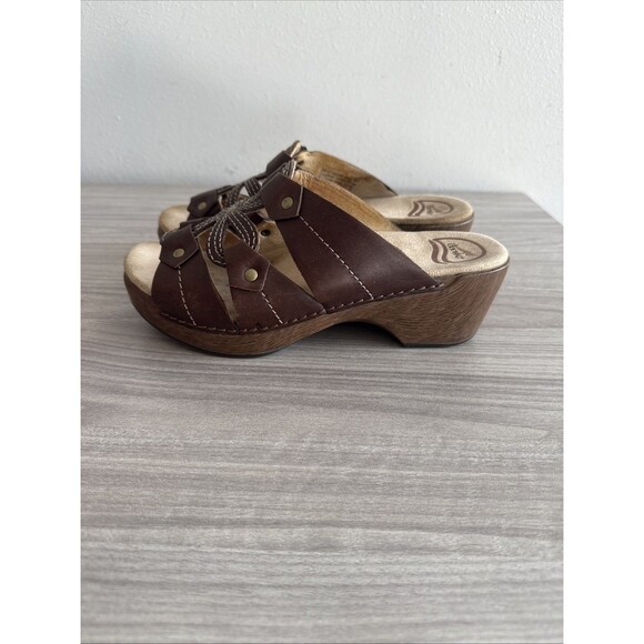 Dansko Serena Flower Cut Out Leather Sandal Size EU 37 - Picture 6 of 11